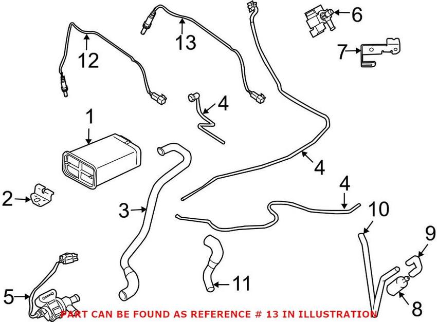 Volvo Oxygen Sensor - Rear 30751865